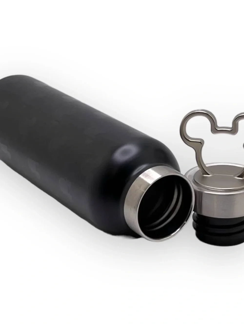 Mickey Mouse Stainless Steel Water Bottle With Clip - New